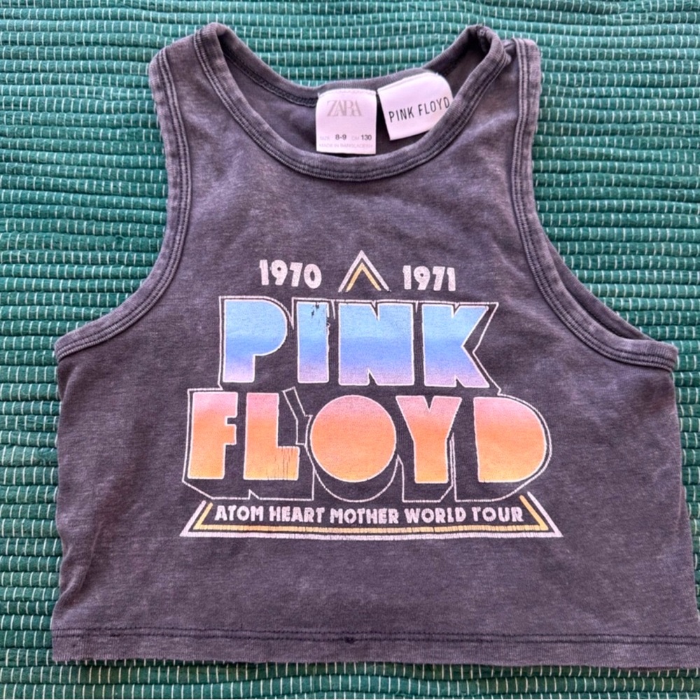 Pink Floyd Kids Tank Top in Gray with Colorful Graphic